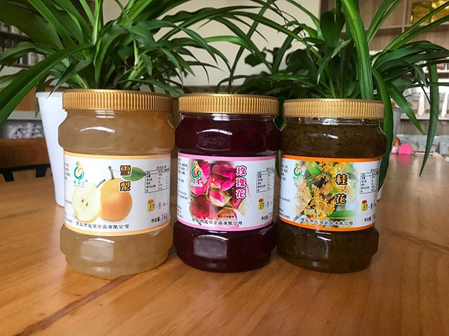 雪梨花茶、玫瑰花花茶、桂花花茶