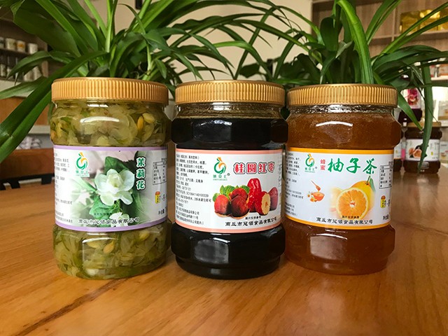 茉莉花花茶、桂圓紅棗花茶、柚子花茶